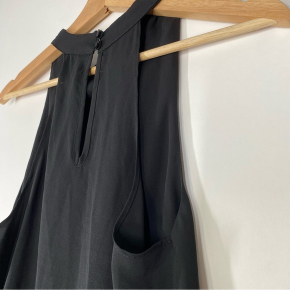 Krisa Black Draped Neck Sleeveless Top. Size XS - Picture 8 of 13